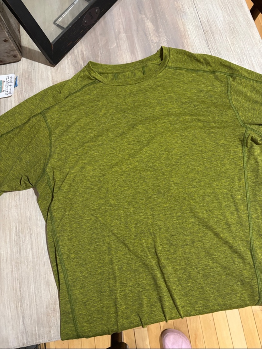 Men's cabela’s brand Green Performance Crew Neck Shirt
